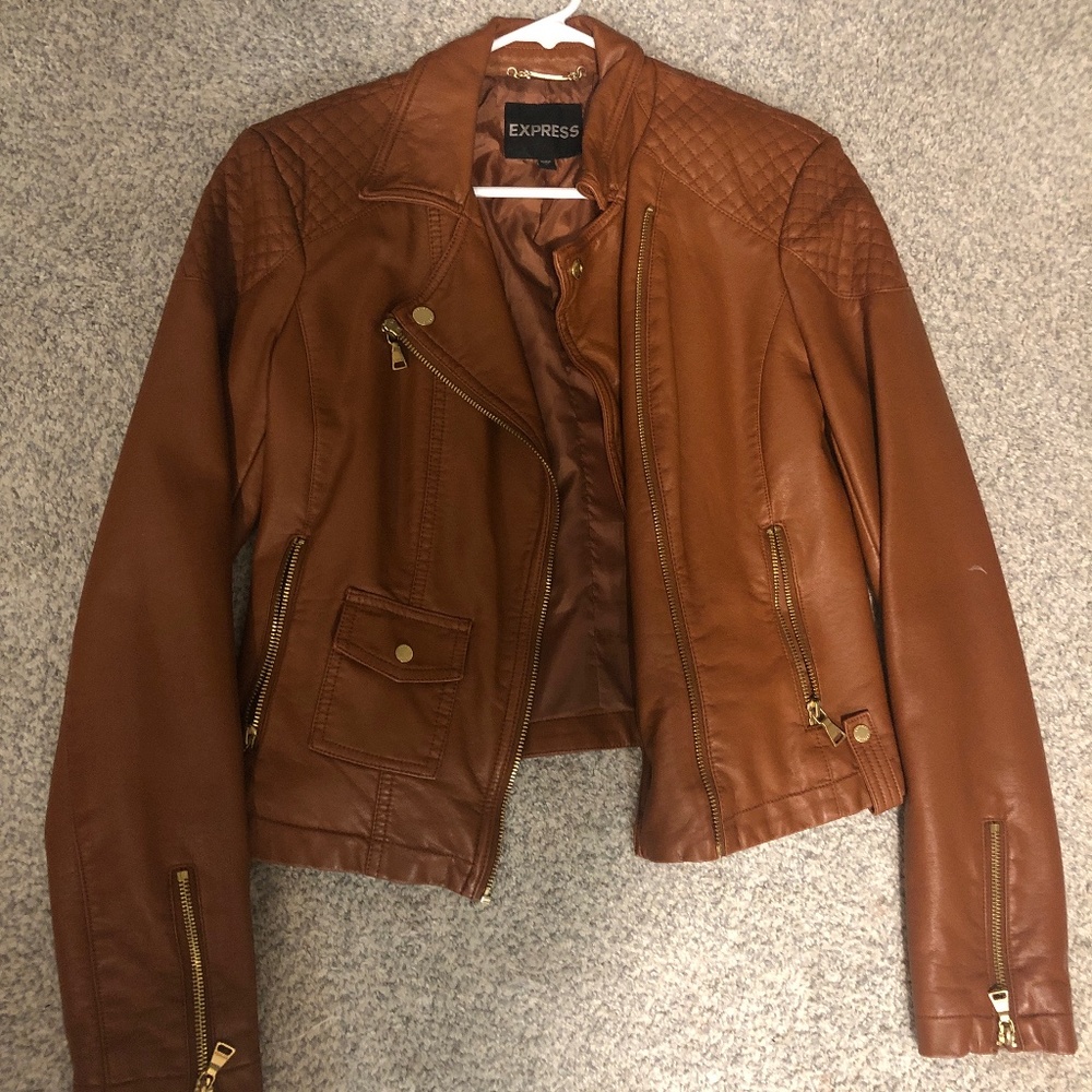 Faux leather brown Jacket